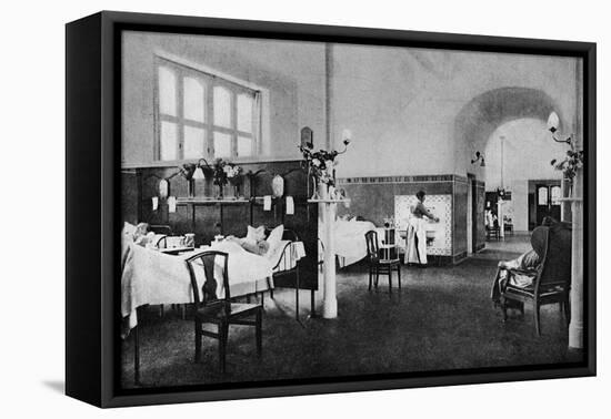 Interior of a ward in the Rigshospitalet (National Hospital), Copenhagen, Denmark, 1922-null-Framed Premier Image Canvas