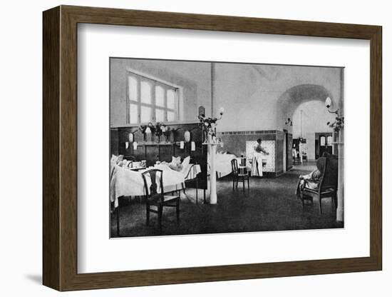 Interior of a ward in the Rigshospitalet (National Hospital), Copenhagen, Denmark, 1922-null-Framed Photographic Print