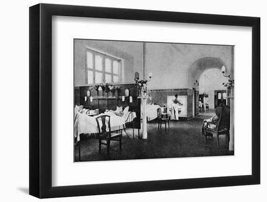 Interior of a ward in the Rigshospitalet (National Hospital), Copenhagen, Denmark, 1922-null-Framed Photographic Print