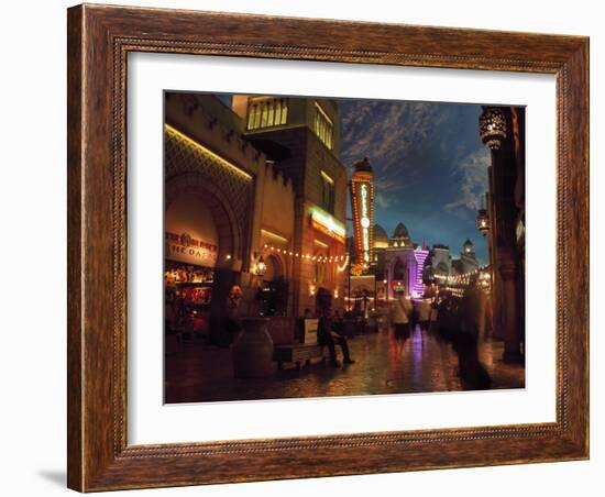 Interior of Aladdin Casino Hotel, Las Vegas-Mark Gibson-Framed Photographic Print