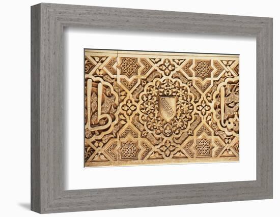 Interior of Alhambra Palace, Granada, Spain-lubastock-Framed Photographic Print