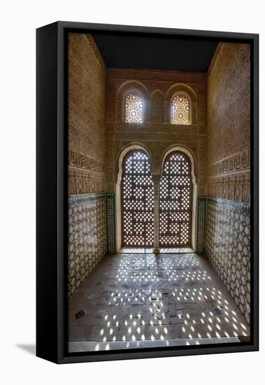 Interior of Alhambra Palace in Granada, Spain-Julianne Eggers-Framed Premier Image Canvas