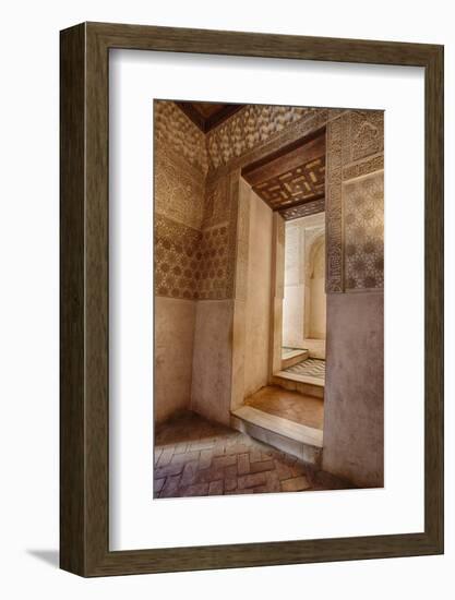 Interior of Alhambra Palace in Granada, Spain-Julianne Eggers-Framed Photographic Print