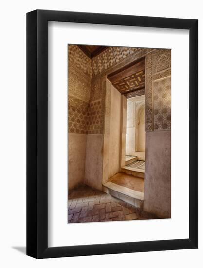 Interior of Alhambra Palace in Granada, Spain-Julianne Eggers-Framed Photographic Print