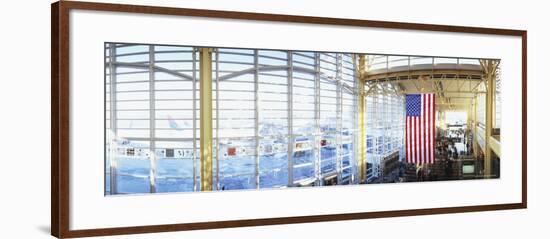 Interior of an Airport, Ronald Reagan Washington National Airport, Washington DC, USA-null-Framed Photographic Print