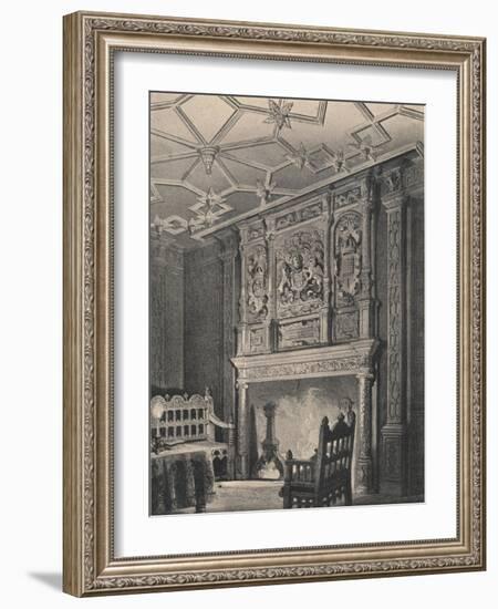 Interior of an Old House at Enfield, Middlesex, known as Queen Elizabeths Palace, 1915-CJ Richardson-Framed Giclee Print