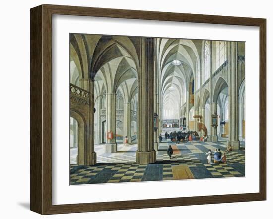 Interior of Antwerp Cathedral-Peeter Neefs Elder-Framed Giclee Print