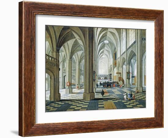 Interior of Antwerp Cathedral-Peeter Neefs Elder-Framed Giclee Print