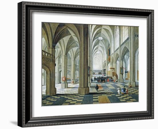 Interior of Antwerp Cathedral-Peeter Neefs Elder-Framed Giclee Print