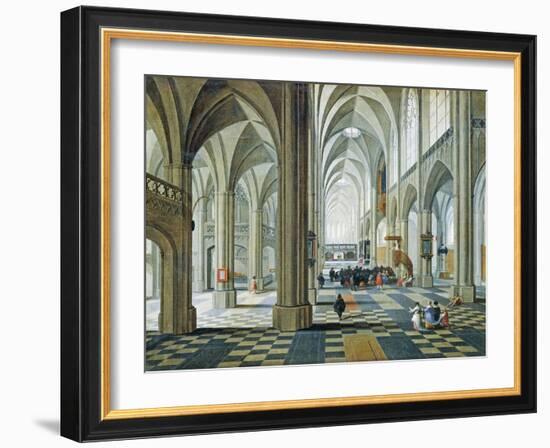 Interior of Antwerp Cathedral-Peeter Neefs Elder-Framed Giclee Print