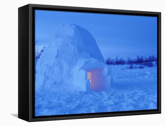 Interior of Arctic Igloo, Churchill, Manitoba, Canada-Stuart Westmoreland-Framed Premier Image Canvas