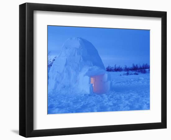 Interior of Arctic Igloo, Churchill, Manitoba, Canada-Stuart Westmoreland-Framed Photographic Print