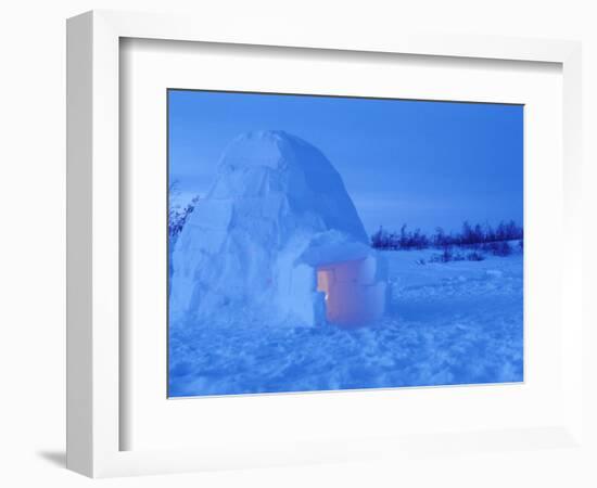 Interior of Arctic Igloo, Churchill, Manitoba, Canada-Stuart Westmoreland-Framed Photographic Print