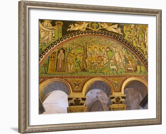 Interior of Basilica Di San Vitale, Ravenna, UNESCO World Heritage Site, Emilia Romagna, Italy-Charles Bowman-Framed Photographic Print