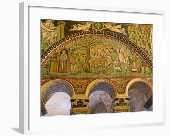 Interior of Basilica Di San Vitale, Ravenna, UNESCO World Heritage Site, Emilia Romagna, Italy-Charles Bowman-Framed Photographic Print