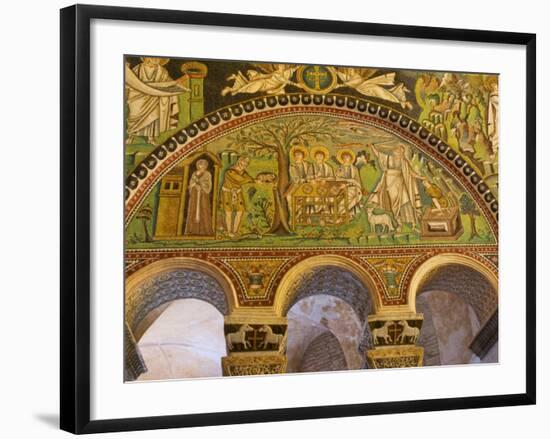 Interior of Basilica Di San Vitale, Ravenna, UNESCO World Heritage Site, Emilia Romagna, Italy-Charles Bowman-Framed Photographic Print