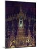 Interior of Bot, or Chapel, of Emerald Buddha in Wat Phra Kaew, Grand Palace, Bangkok, Thailand-null-Mounted Giclee Print