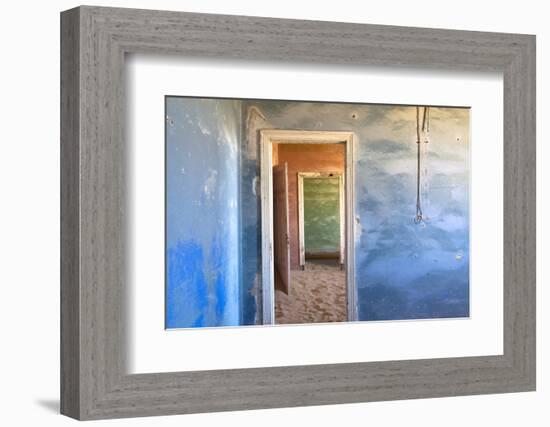 Interior of Building Slowly Being Consumed by the Sands of the Namib Desert-Lee Frost-Framed Photographic Print