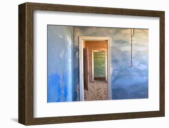 Interior of Building Slowly Being Consumed by the Sands of the Namib Desert-Lee Frost-Framed Photographic Print