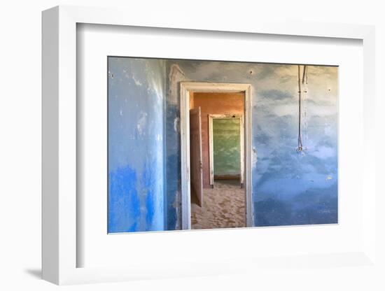 Interior of Building Slowly Being Consumed by the Sands of the Namib Desert-Lee Frost-Framed Photographic Print