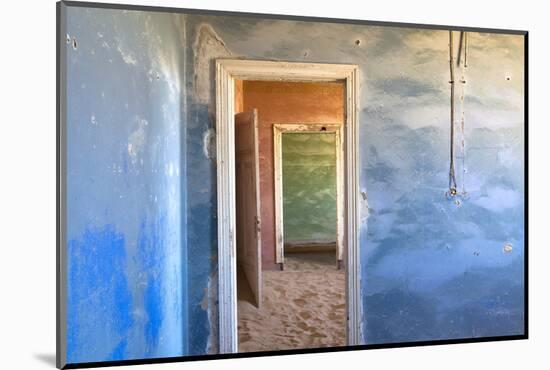 Interior of Building Slowly Being Consumed by the Sands of the Namib Desert-Lee Frost-Mounted Photographic Print