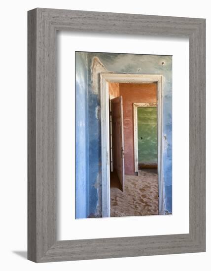 Interior of Building Slowly Being Consumed by the Sands of the Namib Desert-Lee Frost-Framed Photographic Print