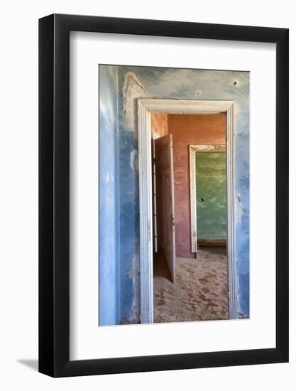 Interior of Building Slowly Being Consumed by the Sands of the Namib Desert-Lee Frost-Framed Photographic Print