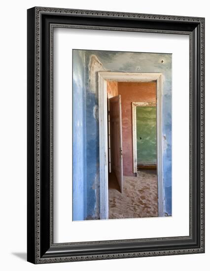 Interior of Building Slowly Being Consumed by the Sands of the Namib Desert-Lee Frost-Framed Photographic Print