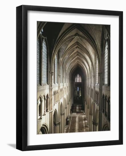 Interior of Cathedral of Notre-Dame-null-Framed Photographic Print