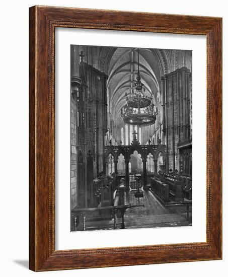 Interior of Christ Church Cathedral, Dublin, Ireland, 1924-1926-Valentine & Sons-Framed Giclee Print