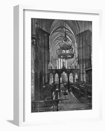 Interior of Christ Church Cathedral, Dublin, Ireland, 1924-1926-Valentine & Sons-Framed Giclee Print