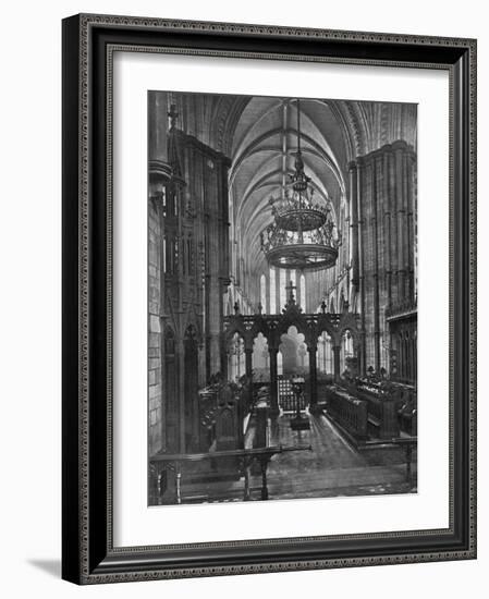 Interior of Christ Church Cathedral, Dublin, Ireland, 1924-1926-Valentine & Sons-Framed Giclee Print