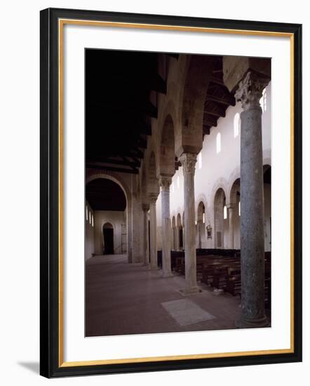 Interior of Co-Cathedral of Santa Maria Assunta, Gerace, Calabria, Italy, 11th-15th Century-null-Framed Giclee Print