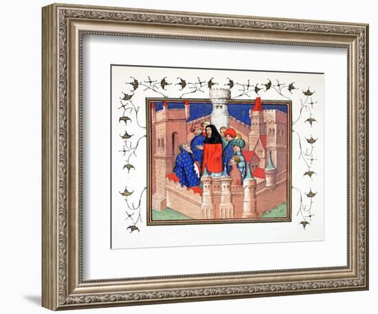 Interior of Conway Castle and the Earl of Northumberland Delivering His False Message to Richard II-French School-Framed Giclee Print