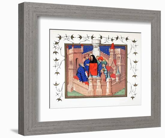 Interior of Conway Castle and the Earl of Northumberland Delivering His False Message to Richard II-French School-Framed Giclee Print