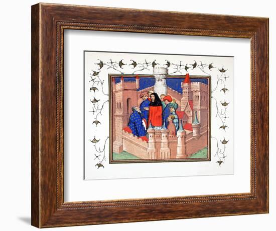 Interior of Conway Castle and the Earl of Northumberland Delivering His False Message to Richard II-French School-Framed Giclee Print