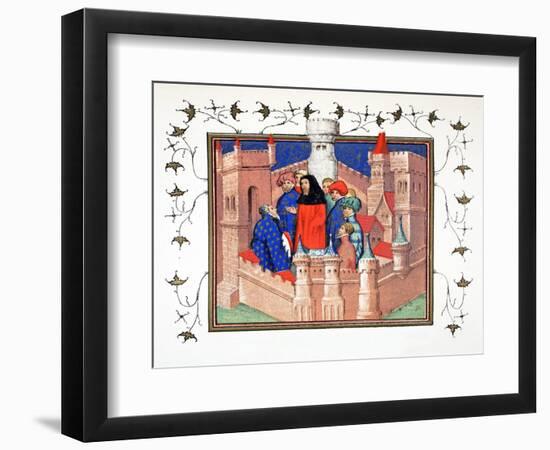 Interior of Conway Castle and the Earl of Northumberland Delivering His False Message to Richard II-French School-Framed Giclee Print