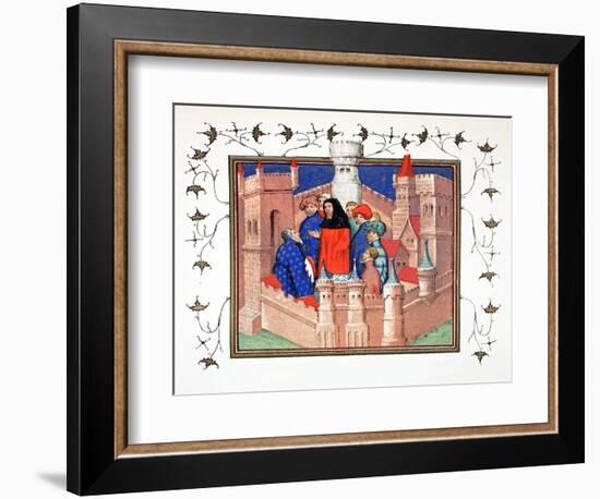 Interior of Conway Castle and the Earl of Northumberland Delivering His False Message to Richard II-French School-Framed Giclee Print