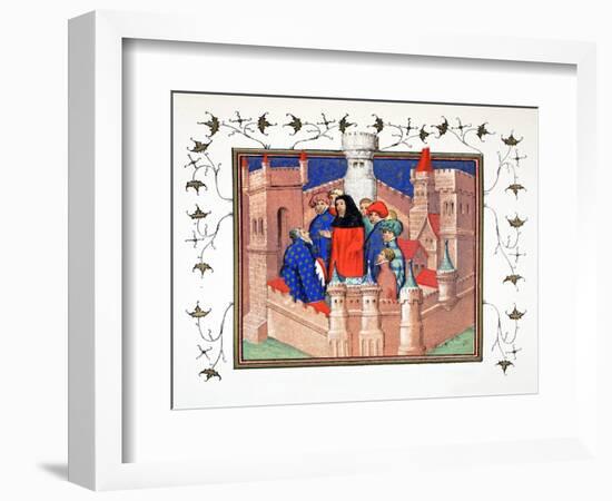 Interior of Conway Castle and the Earl of Northumberland Delivering His False Message to Richard II-French School-Framed Giclee Print