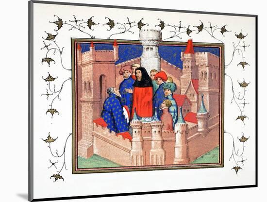 Interior of Conway Castle and the Earl of Northumberland Delivering His False Message to Richard II-French School-Mounted Giclee Print