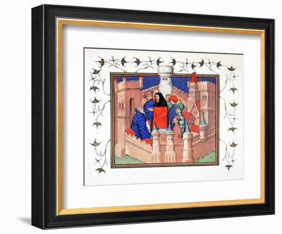 Interior of Conway Castle and the Earl of Northumberland Delivering His False Message to Richard II-French School-Framed Giclee Print