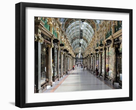 Interior of Cross Arcade, Leeds, West Yorkshire, England, Uk-Peter Richardson-Framed Photographic Print