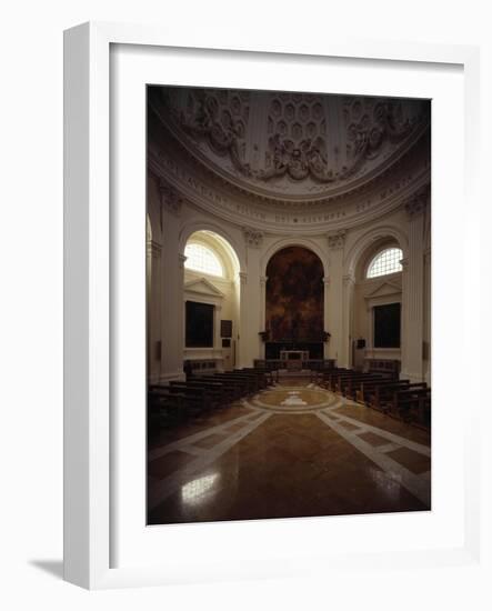 Interior of Dome in Church of Santa Maria Dell'Assunzione at Ariccia-Gian Lorenzo Bernini-Framed Giclee Print