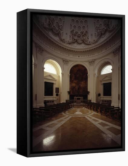 Interior of Dome in Church of Santa Maria Dell'Assunzione at Ariccia-Gian Lorenzo Bernini-Framed Premier Image Canvas