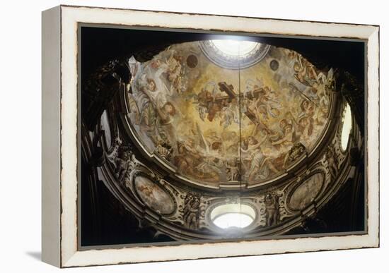 Interior of Dome of Lecce Cathedral, Apulia, Italy-null-Framed Premier Image Canvas