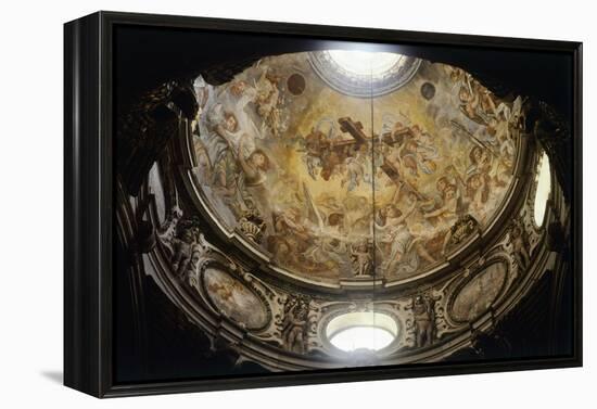 Interior of Dome of Lecce Cathedral, Apulia, Italy-null-Framed Premier Image Canvas