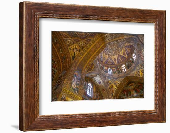 Interior of dome of Vank (Armenian) Cathedral, Isfahan, Iran, Middle East-James Strachan-Framed Photographic Print