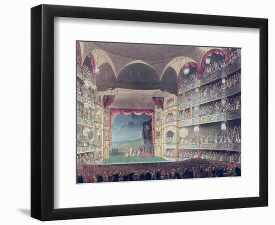 Interior of Drury Lane Theatre, 1808-Thomas Rowlandson-Framed Giclee Print