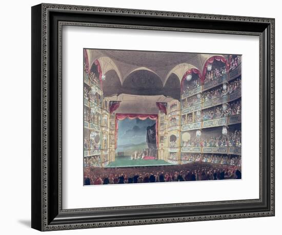 Interior of Drury Lane Theatre, 1808-Thomas Rowlandson-Framed Giclee Print