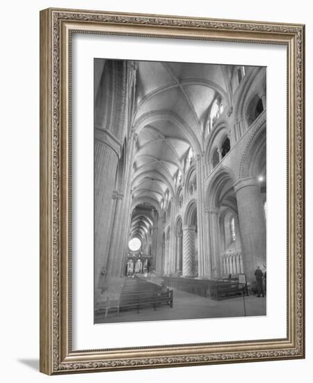 Interior of Durham Cathedral-GE Kidder Smith-Framed Photographic Print